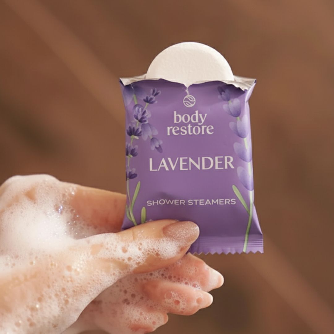 Lavendel Shower Steamers - Presentask 6-pack