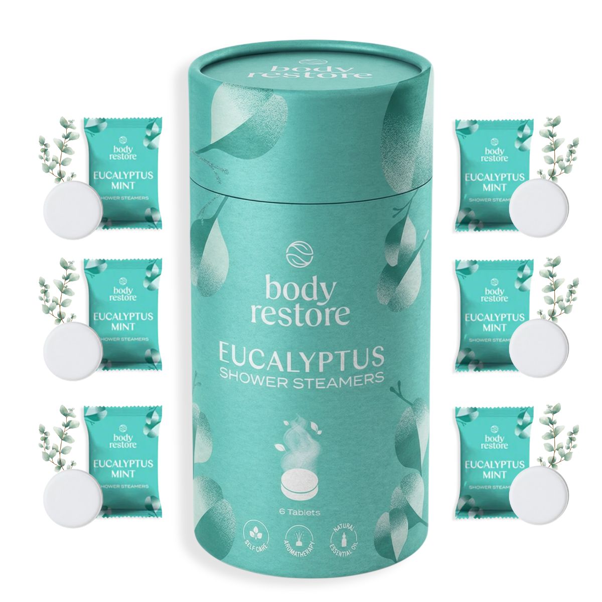 Eukalyptus Shower Steamers - Presentask 6-pack