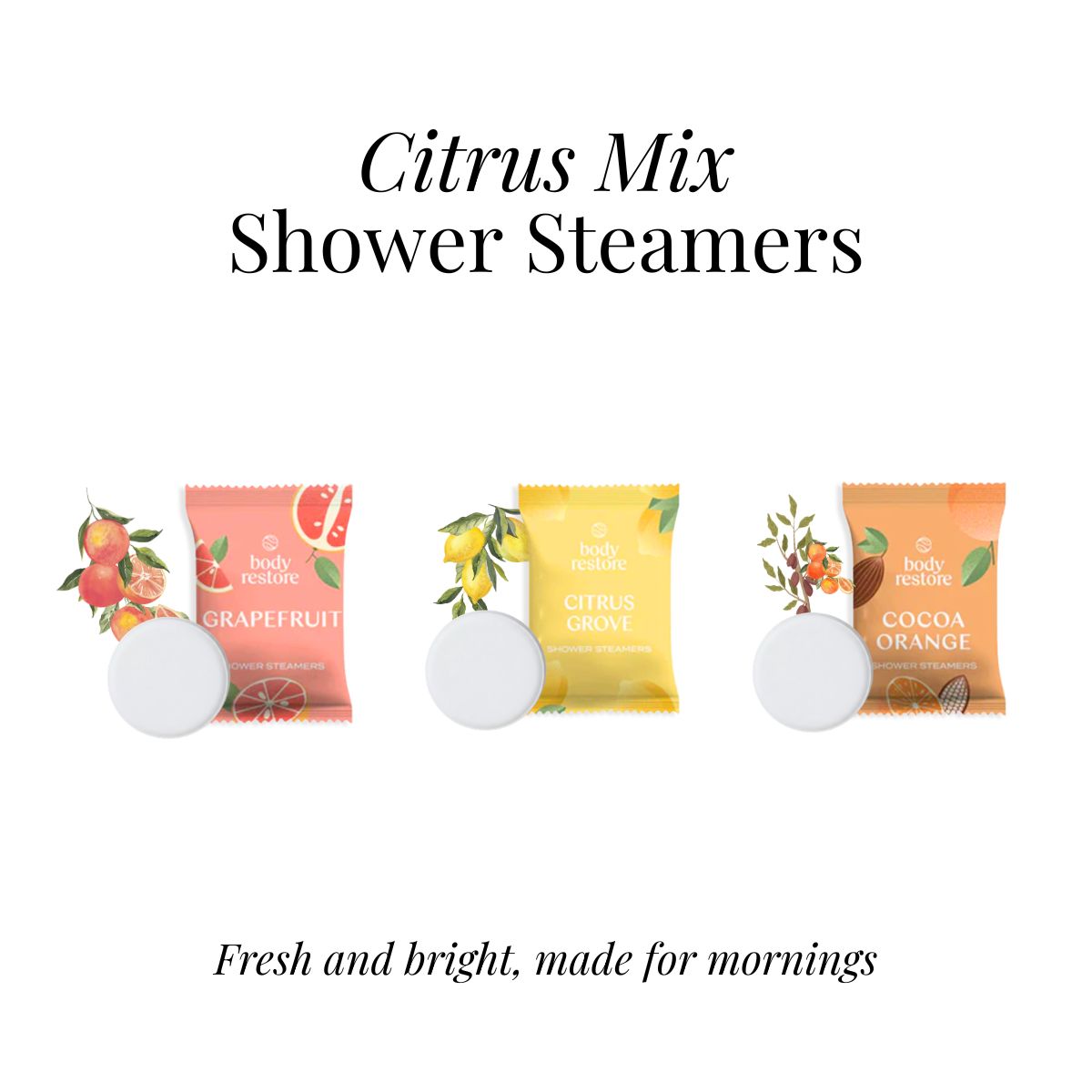 Citrus Mix Shower Steamers - Presentask 6-pack