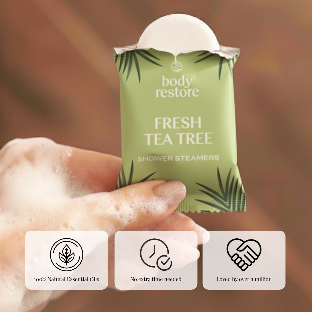 Tea Tree Shower Steamers - 15-pack