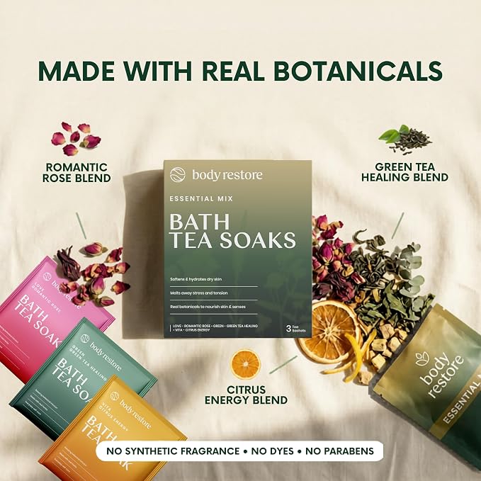 Bath Tea Soaks - Essential Mix (3 stuks)