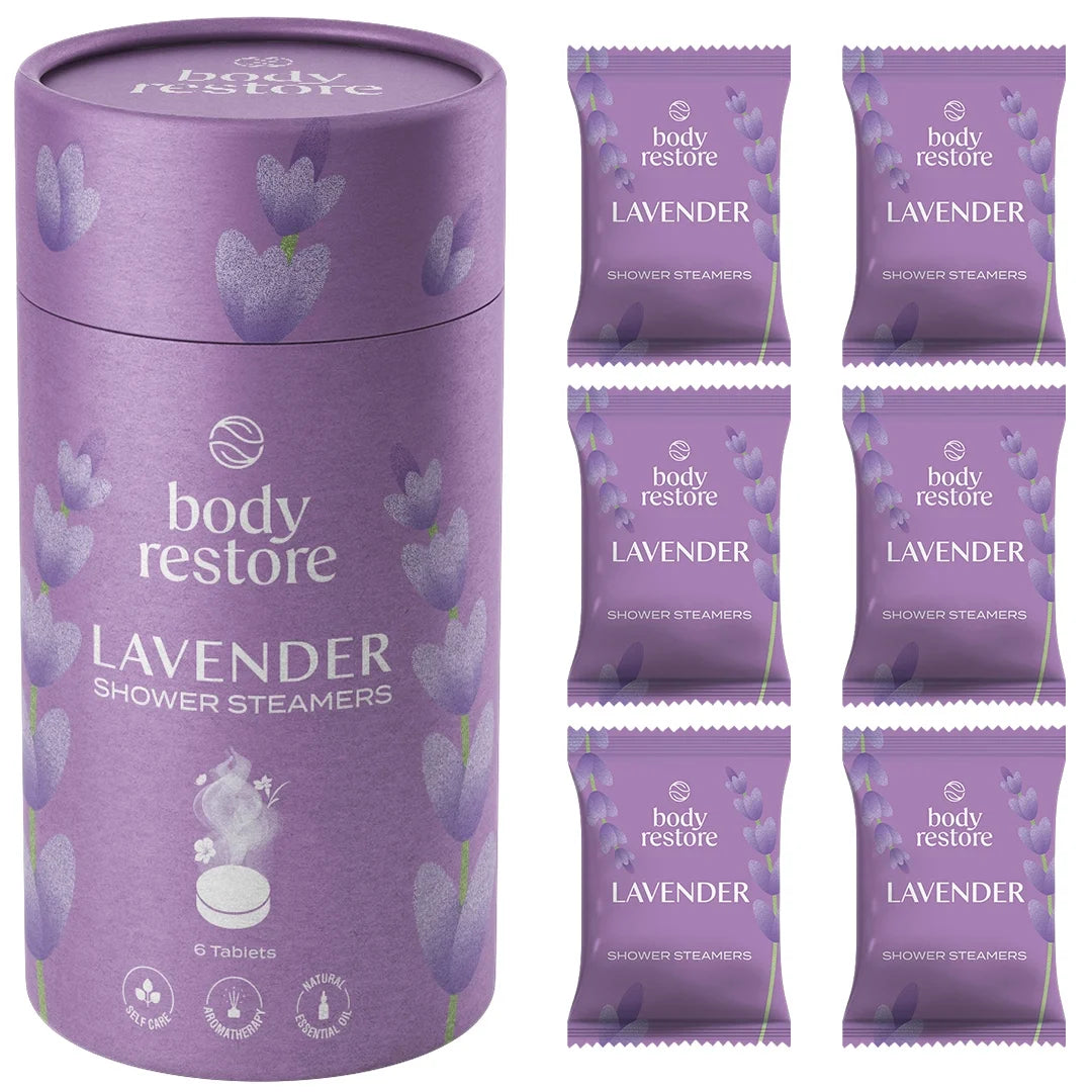 Lavendel Shower Steamers - Presentask 6-pack