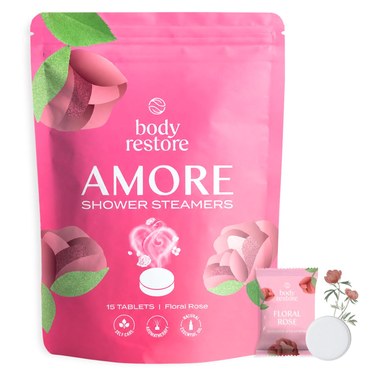 Floral Rose Shower Steamers - 15-pack
