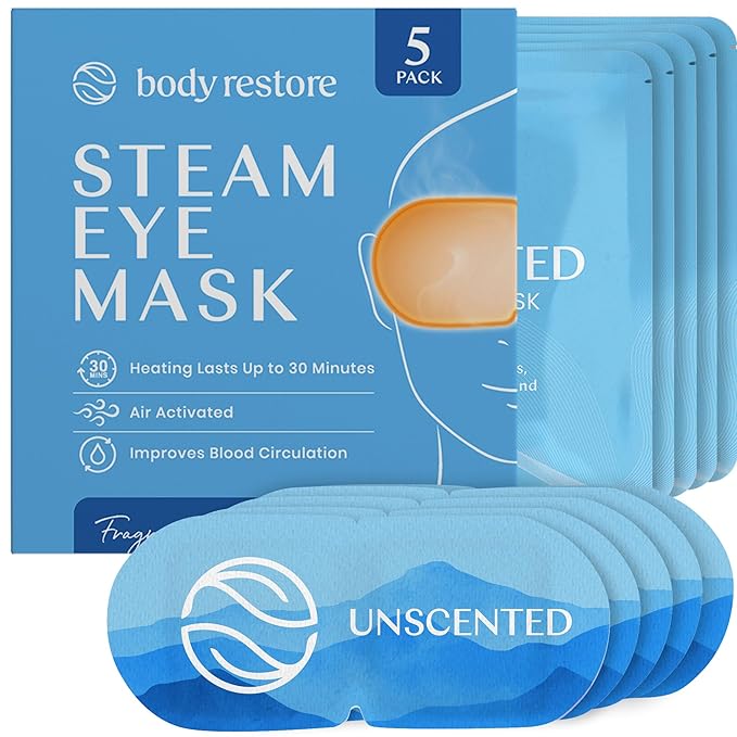 Doftfria Stoom Oogmaskers - 5-pack