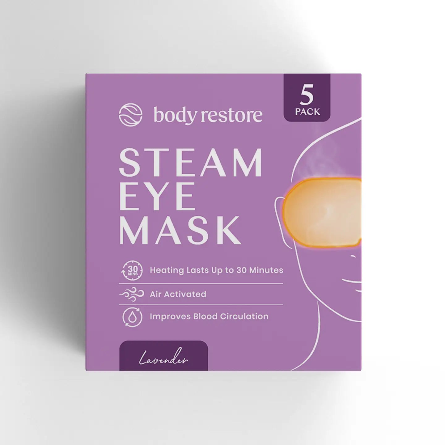 Lavendel Stoom Oogmaskers - 5-pack