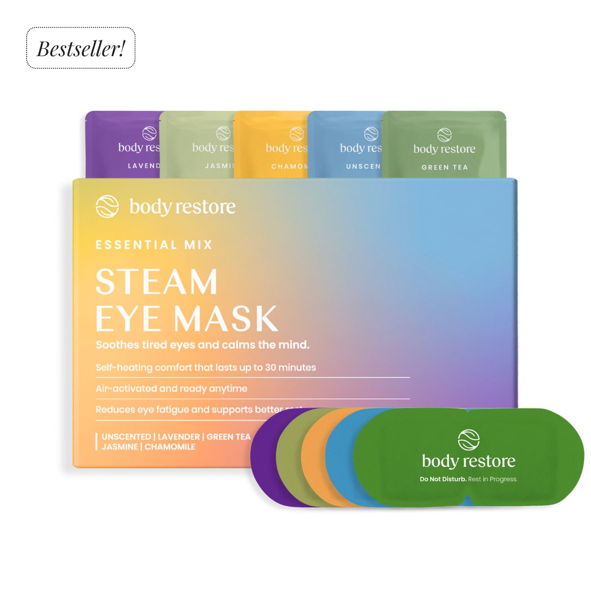 Essential Mix Stoom Oogmaskers - 30-pack